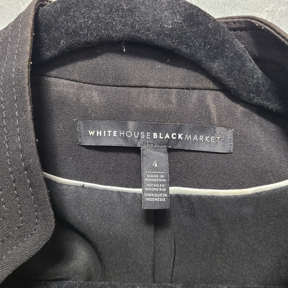 Reserved❗️White House Black Market Double-Breasted Black Blazer Womens Size 4‎ - Picture 4 of 12